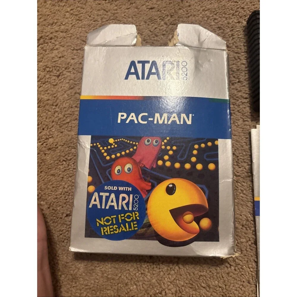 PAC-Man Atari 5200 Box Manual And Cartridge